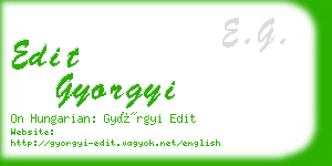 edit gyorgyi business card